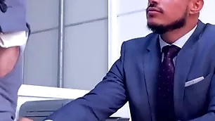 Klein kerr fuck lukas daken  to win the competition of the week to hand the office