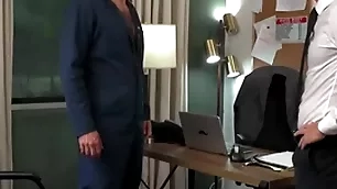 Straight employee fucks gay boss in designation