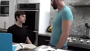 Junkie stepbro rims and fucks cute schoolboy