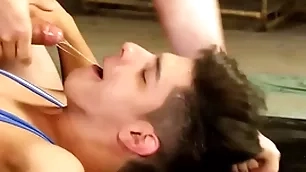 Hot wrestler rides and sucks dick