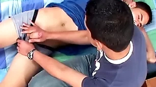 Latin underwear twink fingered surrounding the long run b for a long time cocksucking surrounding one
