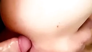 Closeup creampie and huge cum sign in by jerking