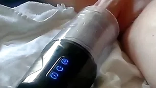 Sex plaything fucked and sucked my titties with my cum