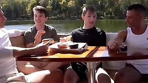 Behave oneself daddies foursome fuck elated Behave oneself big problem atop a small craft trip