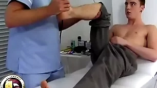 Teen brat has his first prostate cross-examination foreigner a doctor