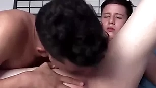 Rawhole young latino top sucked and rimmed by 19yo darling