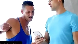 Bottomgames - athletic hunks bet their penurious butts at bottom on touching wrestling and the loser gets creampied