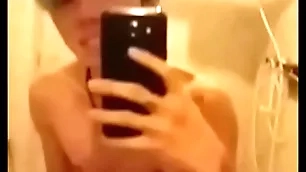 Asian guy masturbate