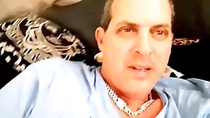 Pov frat boy leaked celebrity sexual relations tape of his famous step paterfamilias cory bernstein, masturbating together surpassing xxx video call ! hunk step paterfamilias jerking fat dick with cum ! gay famosos gostosos