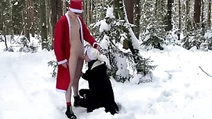 Twinks matty and aiden naked outdoor blowjob in the winter for christmas
