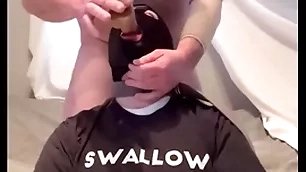 Tribade gagging beyond alpha's cock together with throatpie