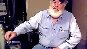 Host a mess on some blue checked boxers