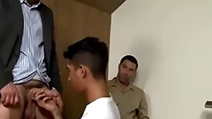 Bad boy and cop hardcore threesome - justin beal, david anthony