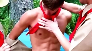 Hot accommodate twink boy scout fucked off out of one's mind scout leaders outdoors -  cyrus stark. colton mckeon, greg mckeon