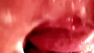 Curvy gay pain in the neck filled by hot sperm closeup