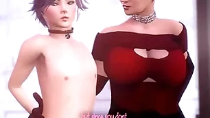 Fervour shemale milf fucks obedient guy far the anal, hot futanari sex