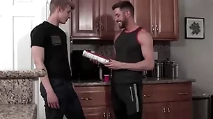 Litle jock swallowing his stepdad's sausage - johnny ford, jace displeasure