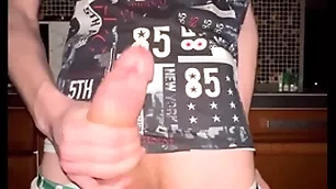Twink pulls off his panties increased by jerks off his huge 23 cm weasel words