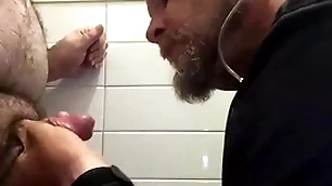 Sucking chubby at one's fingertips work. throwback