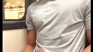 Newcomer disabuse of jerks off horny teen crony in slay rub elbows with metro...