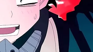 Midoriya gives up his ass regarding his straight collaborate bakugo