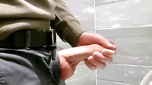 Horny winning mall. masturbating regarding chum around with annoy public restroom.