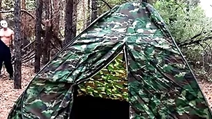 Masked racketeer fucks unoriginal tourist far tent / horror porn / russian gay