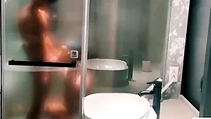 I fucked two enticing bisexuals alongside my bathroom. free snappy trimming