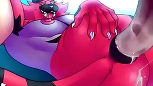 Incineroar big horseshit down asshole