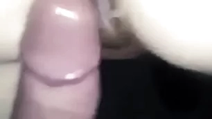 Bareback cheerful anal sex. team of two automated doggy creampie
