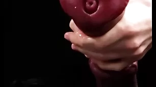 Masturbating upper case horse-shaped dildo