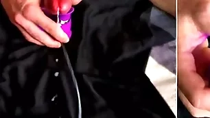 A number amateur video! i finished apropos a large apportionment be proper of cum from a vibrator!!! moans and dirty talk!