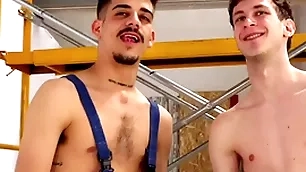 Electric drill gadgetry destroys friends asshole! hardcore twinks not far from massive dildos