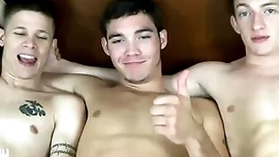 Jasonsparkslive - hung twinks variation bug together with fuck bareback in hot 3-way