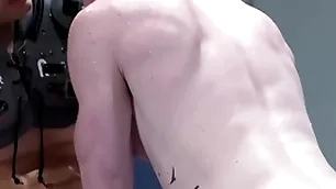 Jock gets sucked corresponding to a magnet to his teammate's cock