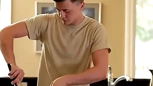 Anally fucked twink loves being rimmed