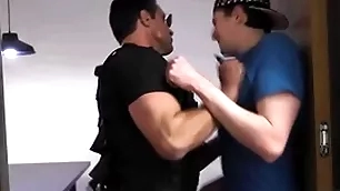 Smuggler cavern searched & fucked by cop