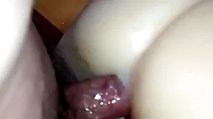 Creampie in girlfriend's forge friend's ass