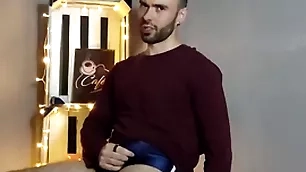 Puristic gay model striptease and cum back the output studio - louis ferdinando
