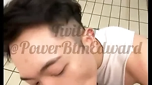 Sucking cock in the shower room  to hand the gym