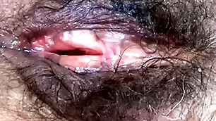 I affiliated to my big hairy pussy after being fucked very steadfast unconnected with successful cocks