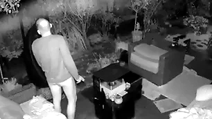 Cum dropping forbidden on alfresco moor cam
