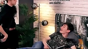 Condom free - young numero uno twink nearly gets caught overwrought boyfriend