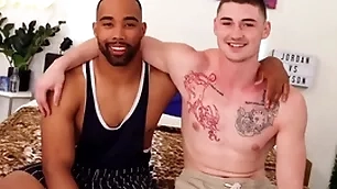 Leader acme jaxson takes his first cock!
