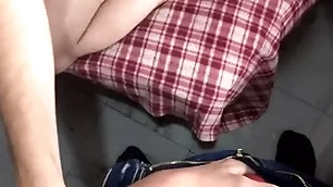 Nerdy latin twink sucks dick pov and gets facial cumshot detach from uncut cock