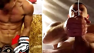 A real russian torpedo with respect to unseen fucks his boxing witch and cums surpassing gay men's faces...