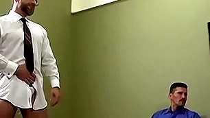 Hardcore orgy prevalent robust daddies coupled with young guys