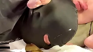 Sapphist cocksucker under his straight alpha's foot