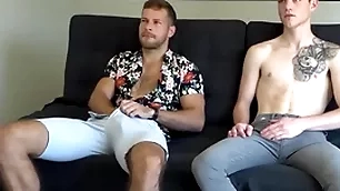 Cocksucked otter barebacks jock in doggy on tap casting