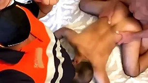 Horny security guys screwing a gay